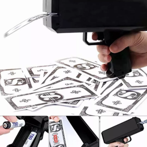 Pistol cu bani electric, 100 de bancnote [5]