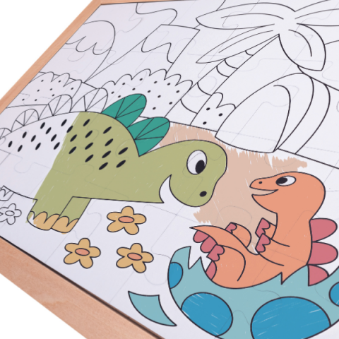 Puzzle 2 în 1 "Dinozauri" [5]