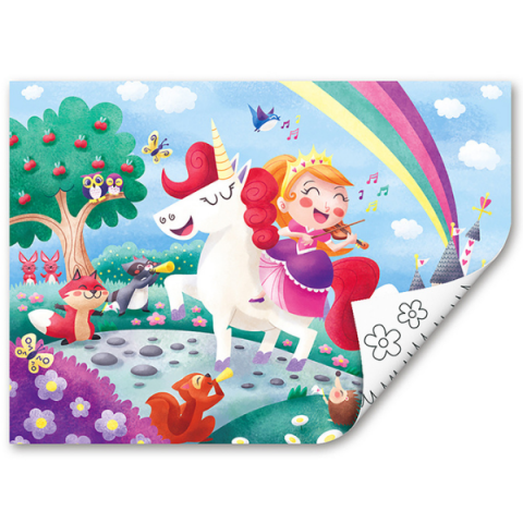 Puzzle 2 în 1 "Unicorn și prieteni" [5]