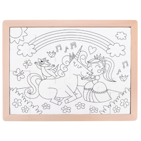 Puzzle 2 în 1 "Unicorn și prieteni" [3]