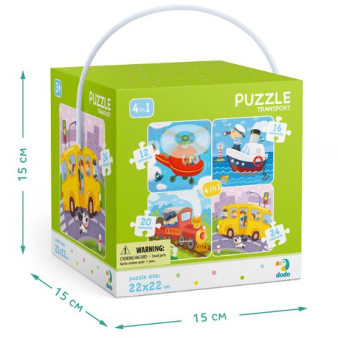 Puzzle 4 în 1 "Transport" [6]