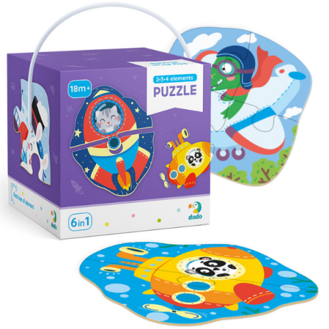 Toate Produsele - Puzzle 6 în 1 "Transport"