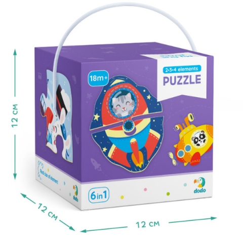 Puzzle 6 în 1 "Transport" [7]