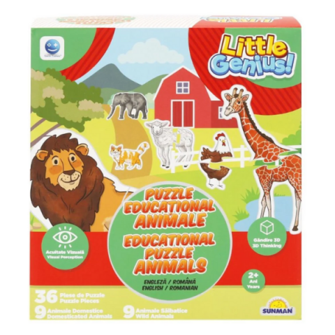 Puzzle "Animale", 36 piese, Smile Games [2]