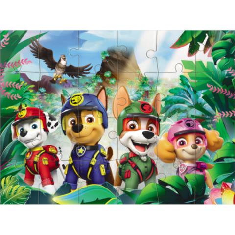 Puzzle "Aventuri în Junglă, 2 în 1", seria Patrula cățelușilor, 60 elem. [3]