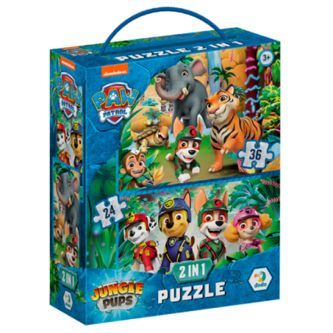 Puzzle "Aventuri în Junglă, 2 în 1", seria Patrula cățelușilor, 60 elem. [2]