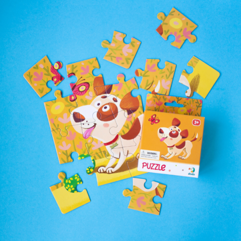 Puzzle "Cățeluș", 16 elemente. [3]