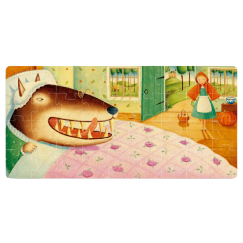 Puzzle cu basme ilustrate „Scufița Roșie”, 36 elem. [1]