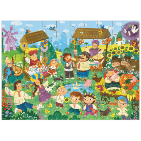 Puzzle de dezvoltare "Târgul", 60 elem. [1]