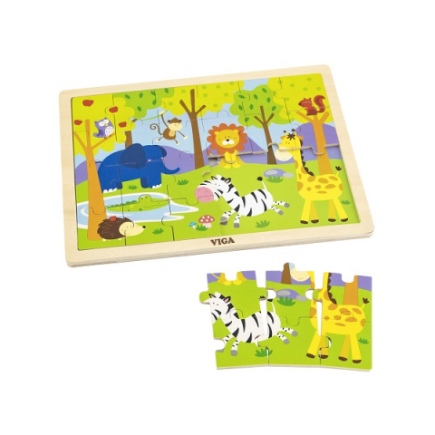 Puzzle din lemn "Animăluțe" 24 elem. [2]