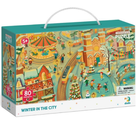 Puzzle "Iarna în oraș", seria Puzzle de observație, 80 elem. [4]