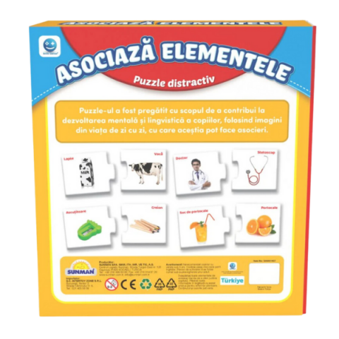 Puzzle "Învățăm asocierea elementelor", (ro), Smile Games [3]
