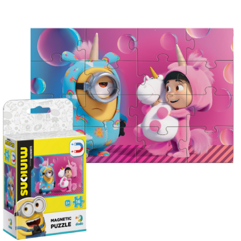 Toate Produsele - Puzzle magnetic "Unicorni", seria Minions, 16 elem.