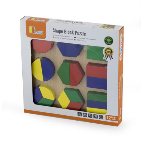 Puzzle sortator cu forme geometrice si fractii [4]