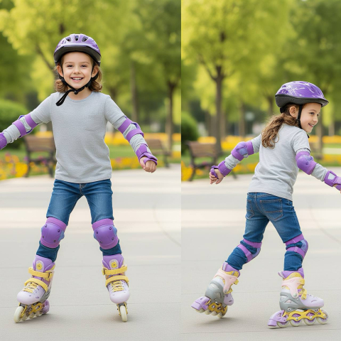 Role pentru copii "Sweet Lilac" cu design ursuleț [2]