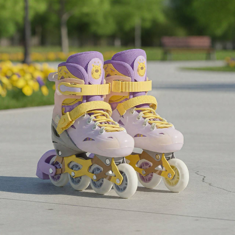 Role - Role pentru copii "Sweet Lilac" cu design ursuleț