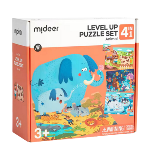 Seria de puzzle-uri „Animăluțe”, 4 în 1 [3]