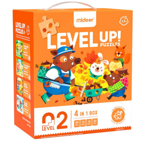Seria de puzzle-uri „Anotimpurile pădurii”, 4 în 1, nivelul 2 [3]