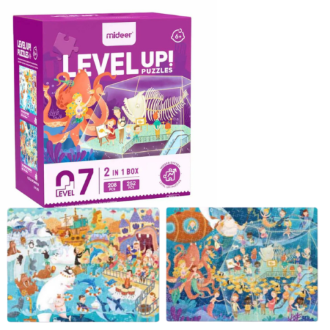 Puzzle - Seria de puzzle-uri „Cântecul mării”, 2 în 1, nivelul 7