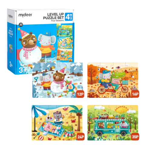 Puzzle - Seria de puzzle-uri „Cele Patru Anotimpuri”, 4 în 1