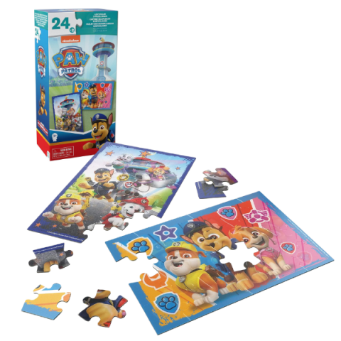 Toate Produsele - Seria de puzzle-uri „Patrula cățelușilor”, 2 în 1, 24 elem.
