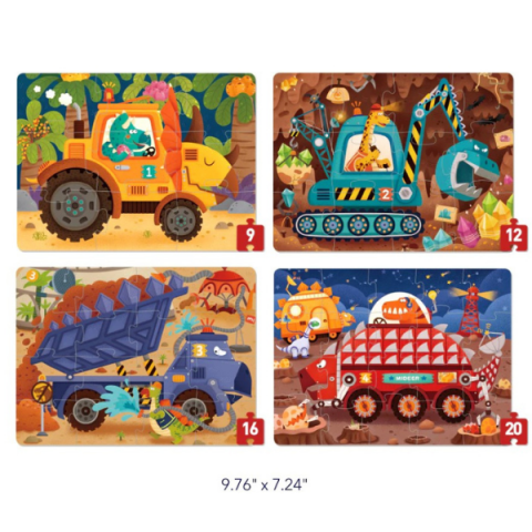 Seria de puzzle-uri „Proiectele dinozaurilor”, 4 în 1, nivelul 2 [1]