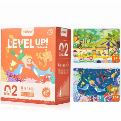 Seria de puzzle-uri „Scene din viață”, 4 în 1, nivelul 2 [9]