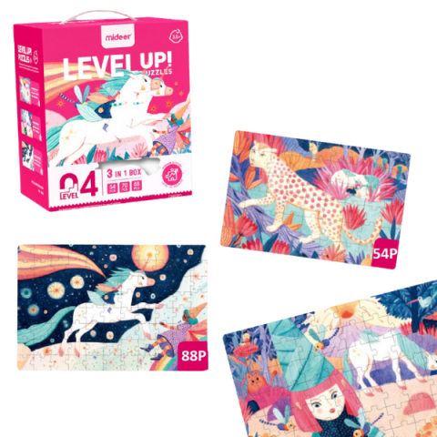 Seria de puzzle-uri „Unicorn”, 3 în 1, nivelul 4 [6]