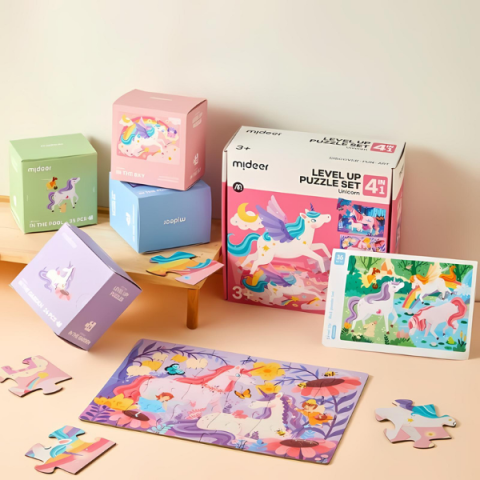 Seria de puzzle-uri „Unicorn”, 4 în 1 [3]