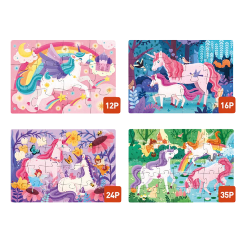 Seria de puzzle-uri „Unicorn”, 4 în 1 [1]