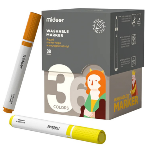 Toate Produsele - Set carioci lavabile, 36 culori
