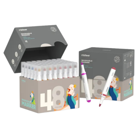 Toate Produsele - Set carioci lavabile, 48 culori