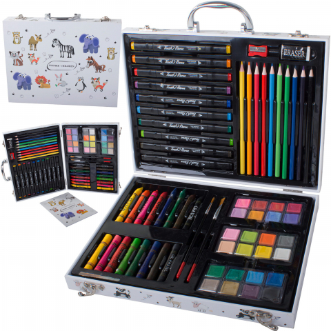 Set Complet de Pictura si Desen, Valiza Metalica [1]