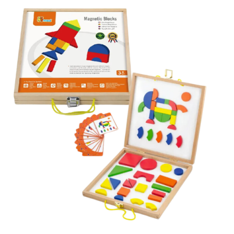 Toate Produsele - Set de blocuri magnetice "Forme și Culori"