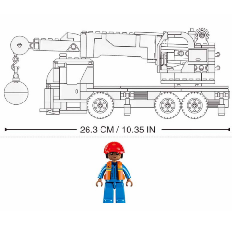 Set de construcție ”Macara pe roți”, 280 elem. [11]