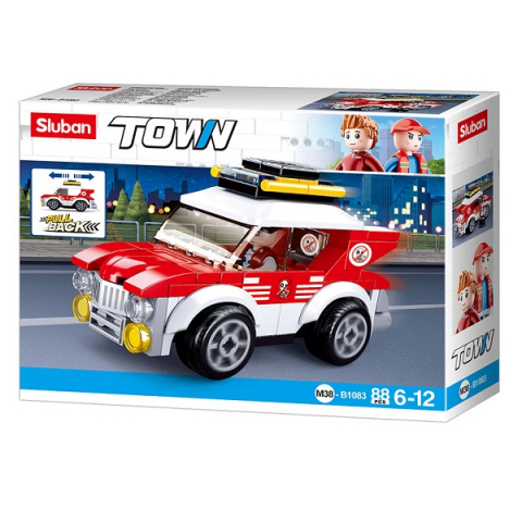 Set de construcție ”Mașină de raliu” cu inerție, 88 elem. [5]