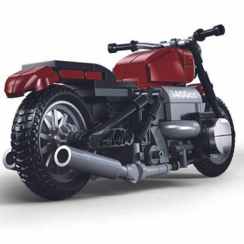 Set de construcție „Motocicleta R18MS”, scara 1:12, 222 elem. [4]