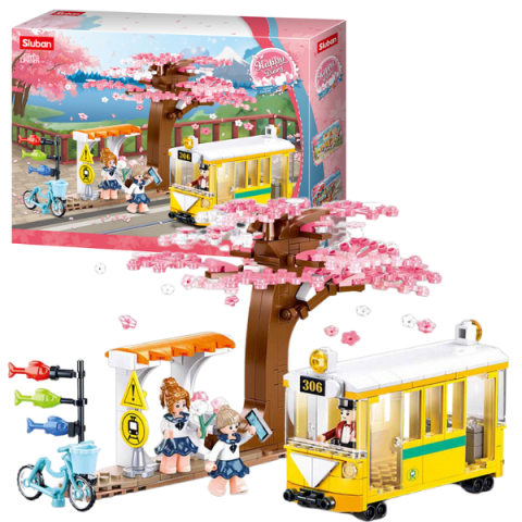 Toate Produsele - Set de construcție ”Tramvai în centrul orașului”, 347 elem.