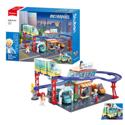3-6 ani - Set de construcție "Vehicul nou cu energie", 379 de elem.