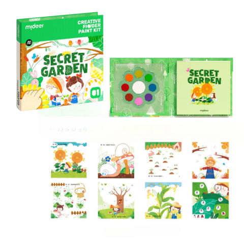 Toate Produsele - Set de Creație și Pictură cu Degetele "Grădina Secretă"