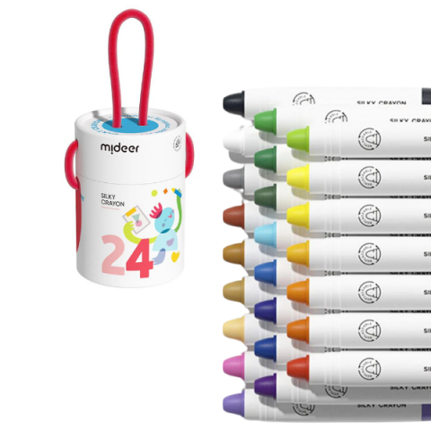 Toate Produsele - Set de creioane de ceară, 24 culori