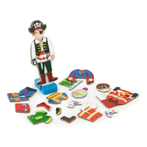 Toate Produsele - Set de elemente magnetice "Costumează băiețelul"
