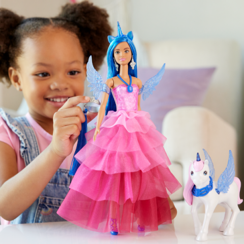 Set de joacă de colecție "Barbie cu Unicorn", cu accesorii [3]