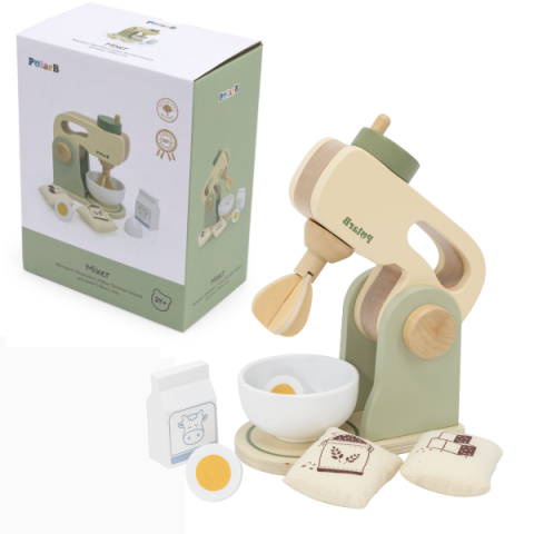 Toate Produsele - Set de joaca din lemn "Gătim cu mixerul", 6 piese