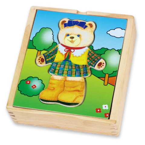 Toate Produsele - Set de joc "Îmbracă fetița urs"