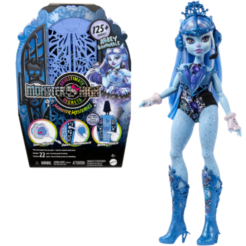 Păpușe - Set de joc Monster High "Abbey Bominable cu șifonier", cu accesorii