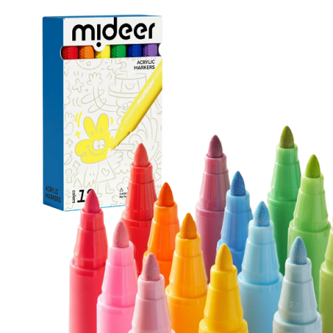 Toate Produsele - Set de markere acrilice, 12 culori