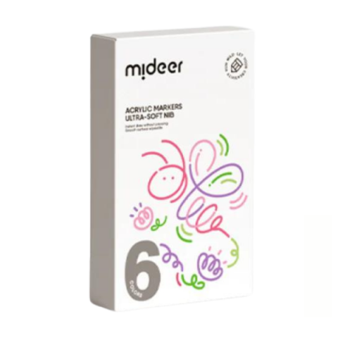 Set de markere acrilice cu peniță ultra moale, 6 culori [2]