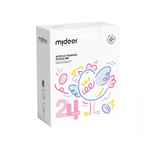 Set de markere acrilice cu vârf rotund, 24 culori [2]