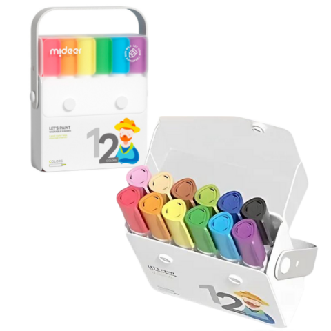 Toate Produsele - Set de markere lavabile, 12 culori